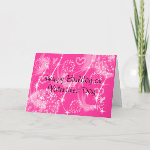 Herzlichen Glückwunsch zum Geburtstag am Valentins Feiertagskarte