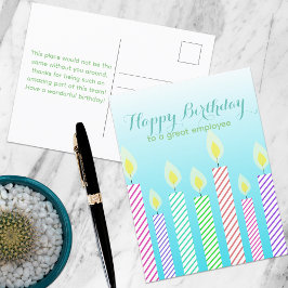 Herzlichen Glückwunsch zum Geburtstag an einen gro Postkarte