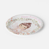 Herzlichen Glückwunsch zum Geburtstag, anpassbarer Pappteller (Schrägansicht)