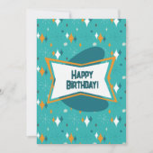 Herzlichen Glückwunsch zum Geburtstag, Aquamarine Feiertagskarte (Vorderseite)