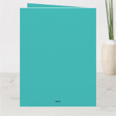 Herzlichen Glückwunsch zum Geburtstag, Aquamarine Karte (Rückseite)