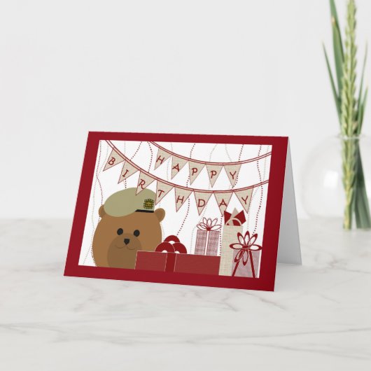 Herzlichen Glückwunsch zum Geburtstag, Army Ranger Karte (Vorderseite)