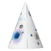 Herzlichen Glückwunsch zum Geburtstag Astronaut un Partyhütchen (Rückseite)