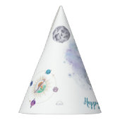 Herzlichen Glückwunsch zum Geburtstag Astronaut un Partyhütchen (Links)