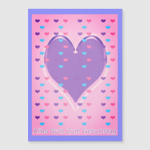 Herzlichen Glückwunsch zum Geburtstag auf Deutsch  Magnetkarte