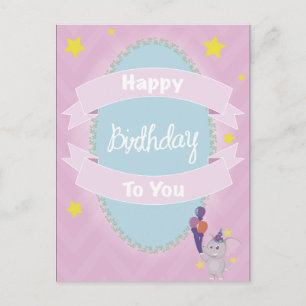 Herzlichen Glückwunsch zum Geburtstag auf Ihrer Po Postkarte