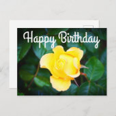 Herzlichen Glückwunsch zum Geburtstag auf sonniger Postkarte (Vorne/Hinten)