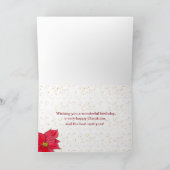 Herzlichen Glückwunsch zum Geburtstag auf Weihnach Karte (Innenseite)