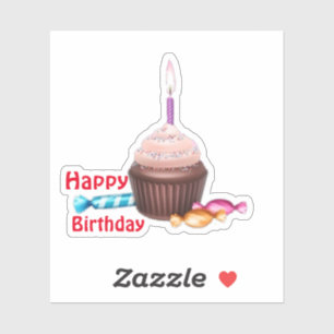 Herzlichen Glückwunsch zum Geburtstag Aufkleber