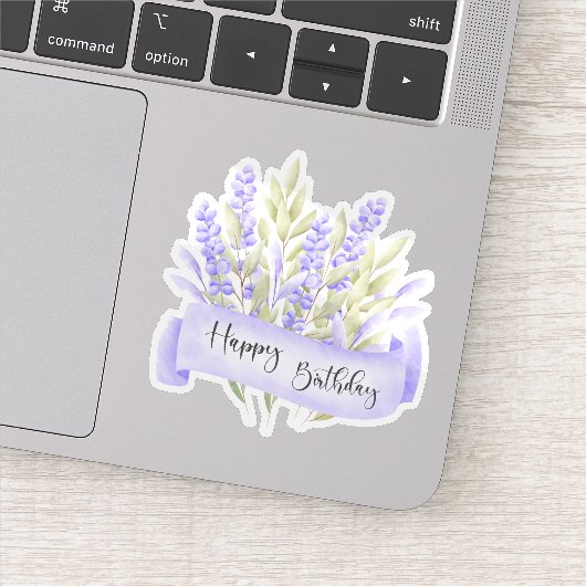 Herzlichen Glückwunsch zum Geburtstag Aufkleber (Detail)