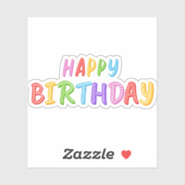 Herzlichen Glückwunsch zum Geburtstag Aufkleber