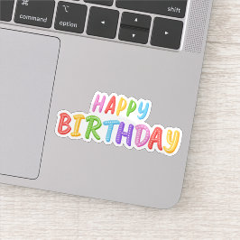 Herzlichen Glückwunsch zum Geburtstag Aufkleber