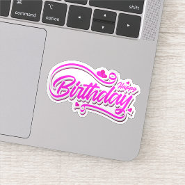 Herzlichen Glückwunsch zum Geburtstag Aufkleber