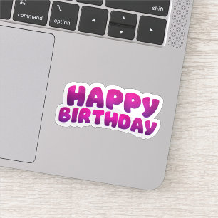 Herzlichen Glückwunsch zum Geburtstag Aufkleber