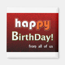 Herzlichen Glückwunsch zum Geburtstag aus allen US Magnet