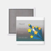 Herzlichen Glückwunsch zum Geburtstag aus allen US Magnet (Vorderseite/Rückseite)