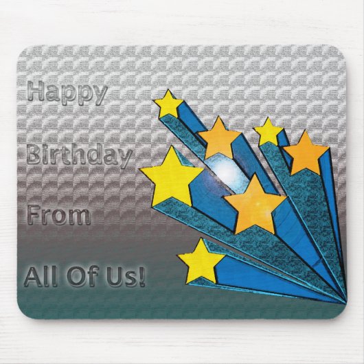 Herzlichen Glückwunsch zum Geburtstag aus allen US Mousepad (Vorne)