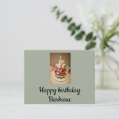 Herzlichen Glückwunsch zum Geburtstag Barbara Postkarte (Stehend Vorderseite)