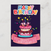 Herzlichen Glückwunsch zum Geburtstag Begleitkarte (Vorderseite)