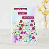 Herzlichen Glückwunsch zum Geburtstag, bester Freu Karte (Gelbe Blume)