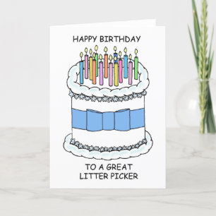 Herzlichen Glückwunsch zum Geburtstag bis zum Müll Feiertagskarte
