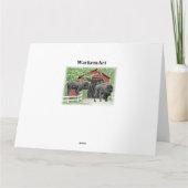 Herzlichen Glückwunsch zum Geburtstag Bison Bull a Karte (Rückseite)