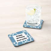 Herzlichen Glückwunsch zum Geburtstag, blaues Must Getränkeuntersetzer (Rechte Seite)