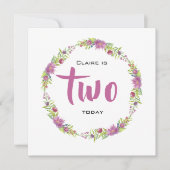 Herzlichen Glückwunsch zum Geburtstag, Blume - Nam Einladung (Vorderseite)