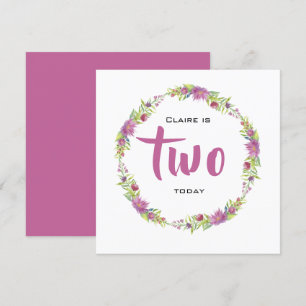 Herzlichen Glückwunsch zum Geburtstag, Blume - Nam Einladung