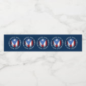 Herzlichen Glückwunsch zum Geburtstag Boricua, Pue Wasserflaschenetikett (Einzelnes Label)