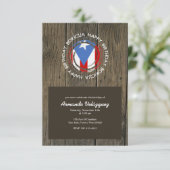 Herzlichen Glückwunsch zum Geburtstag Boricua Them Einladung (Stehend Vorderseite)