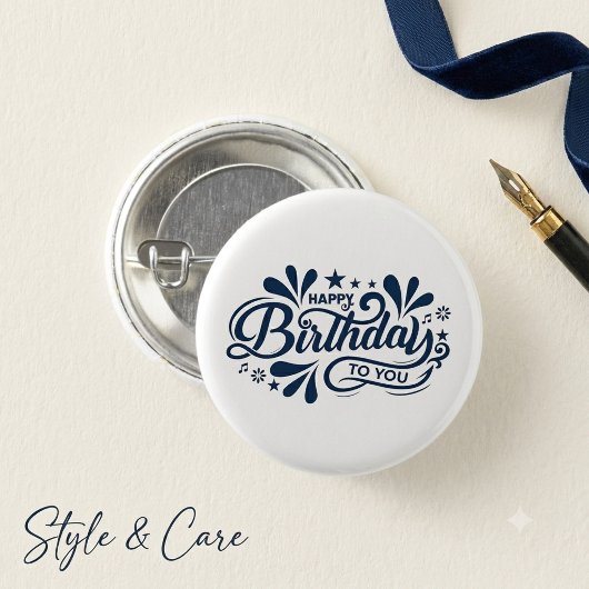 Herzlichen Glückwunsch zum Geburtstag! Button