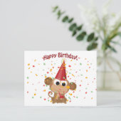 Herzlichen Glückwunsch zum Geburtstag Confetti Mon Postkarte (Stehend Vorderseite)