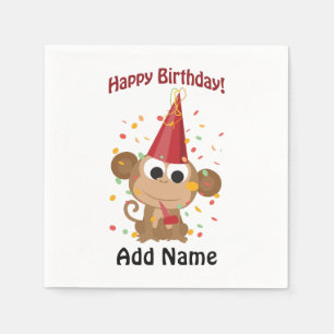 Herzlichen Glückwunsch zum Geburtstag Confetti Mon Serviette