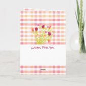 Herzlichen Glückwunsch zum Geburtstag Dankeskarte (Rückseite)