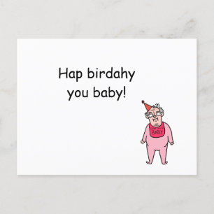 Herzlichen Glückwunsch zum Geburtstag, das große B Postkarte