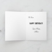 Herzlichen Glückwunsch zum Geburtstag, dein Sohn.. Karte (Innenseite)