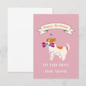 Herzlichen Glückwunsch zum Geburtstag der besten H Dankeskarte (Vorne/Hinten)