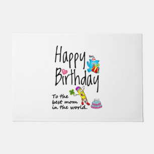Herzlichen Glückwunsch zum Geburtstag der besten M Fußmatte