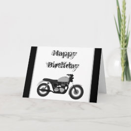 Herzlichen Glückwunsch zum Geburtstag der Motorrad Karte