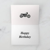 Herzlichen Glückwunsch zum Geburtstag der Motorrad Karte (Innenseite)