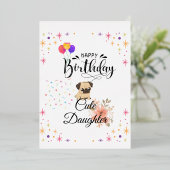 Herzlichen Glückwunsch zum Geburtstag der niedlich Folieneinladung (Stehend vorne)