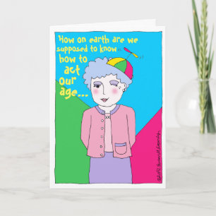 Herzlichen Glückwunsch zum Geburtstag des alten Fr Karte