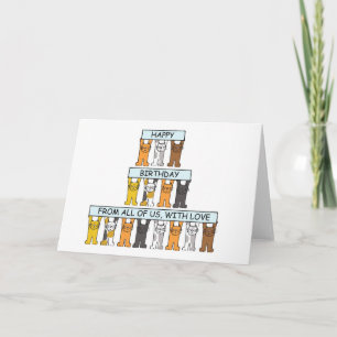 Herzlichen Glückwunsch zum Geburtstag des Cartoon  Karte