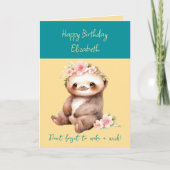 Herzlichen Glückwunsch zum Geburtstag, einen Wunsc Karte (Vorderseite)