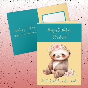 Herzlichen Glückwunsch zum Geburtstag, einen Wunsc Karte