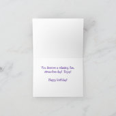 Herzlichen Glückwunsch zum Geburtstag einer besond Dankeskarte (Innenseite)