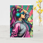 Herzlichen Glückwunsch zum Geburtstag einer Coolen Karte (Gelbe Blume)