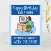 Herzlichen Glückwunsch zum Geburtstag eines asiati Karte (Gelbe Blume)