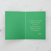 Herzlichen Glückwunsch zum Geburtstag eines Babys Karte (Innenseite)